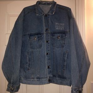 Disney 2000 mgm studios denim embroidered jacket